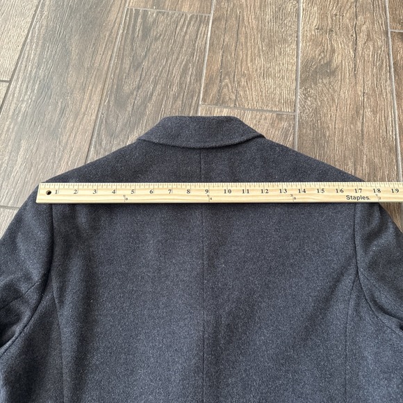 J.Crew Ludlow Men's 36R Wool Cashmere Gray 3-Button Overcoat - Picture 9 of 12